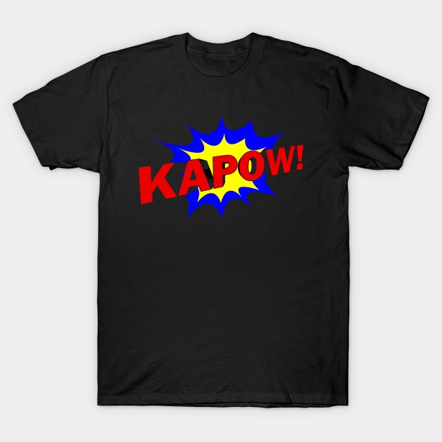 Batman, Kapow T-Shirt by D's Tee's